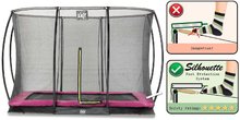 In Ground Trampolines  - EXIT Silhouette ground trampoline 244x366cm with safety net - pink _2