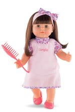 Lutke od 3 godine - Lutka Alice Mon Grand Poupon Corolle 36 cm s dugom smeđom kosom, smeđim trepćućim očima i češljem od 3 godine starosti_1