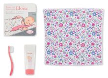 Bábiky od 24 mesiacov - Bábika Eloise Pink ide do postieľky Mon Grand Poupon Corolle 36 cm s modrými klipkajúcimi očami a 4 doplnky od 24 mes_1