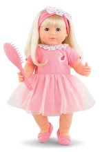 Pour bébés - Poupée Adele aux cheveux blonds Mon Grand Poupon Corolle aux yeux bleus clignants, avec une brosse, 36 cm, dès 3 ans_1