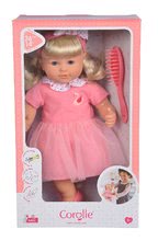 Pour bébés - Poupée Adele aux cheveux blonds Mon Grand Poupon Corolle aux yeux bleus clignants, avec une brosse, 36 cm, dès 3 ans_2