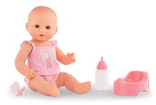 Igrače dojenčki od 24. meseca - Punčka Emma pije lula in se kopa Mon Grand Poupon Corolle 36 cm z modrimi mežikajočimi očki in 3 dodatki od 24 mes_7