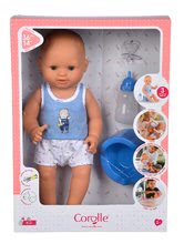 Panenky od 24 měsíců - Panenka Paul pije čurá a koupe se Mon Grand Poupon Corolle 36 cm s hnědými mrkacíma očima a 3 doplňky od 24 měsíců_8