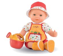 Bábiky od 24 mesiacov - Bábika záhradník Charly Garden Delights Set Mon Grand Poupon Corolle 36 cm so zelenými klipkajúcimi očami od 24 mes_1