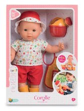 Bábiky od 24 mesiacov - Bábika záhradník Charly Garden Delights Set Mon Grand Poupon Corolle 36 cm so zelenými klipkajúcimi očami od 24 mes_14