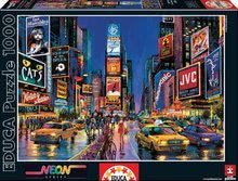 Puzzle fluorescent - Puzzle Neon Series, Neon Times Square Educa 1000 de piese de la 12 ani_2