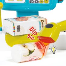 Supermarteturi pentru copii - Casă de marcat Mini Shop Smoby electronică cu cititor de cod de bară şi cu 27 de accesorii verde_1