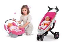 Játék babakocsi szettek - Szett iker babakocsi Maxi Cosi&Quinny Smoby (70 cm tolókar) és autósülés_7