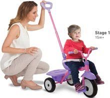 Tricikli za djecu od 15 mjeseci - Tricikl sklopivi Folding Fun Trike 2in1 Pink smarTrike ružičasti sa sigurnosnim pojasom od 15 mjeseci_1