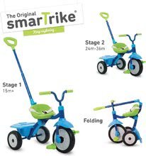 Triciclete de la 15 luni - Tricicletă pliabilă Folding Fun Trike 2în1 Blue smarTrike albastră cu centură de siguranță de la 15 luni_2