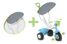 Triciclete de la 15 luni - Tricicletă Cupcake smarTrike cu parasolar albastru-verde de la 15 luni_0