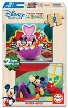 Dřevěné Disney puzzle - Dřevěné puzzle Mickey Mouse Educa 2x9 dílů od 24 měsíců_0