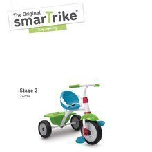 Tricikli od 15. meseca - Tricikel Fun Plus smarTrike 2v1 modro-zelen od 15 mes_0