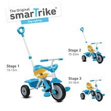 Tricikli za djecu od 10 mjeseci - Trojkolka pre deti Play SmarTrike 3v1 s ohrádkou voľnobehom a gumenými kolesami modro-žltá od 10 mesiacov 1400400 _0