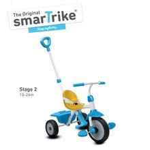 Tricikli za djecu od 10 mjeseci - Trojkolka pre deti Play SmarTrike 3v1 s ohrádkou voľnobehom a gumenými kolesami modro-žltá od 10 mesiacov 1400400 _1