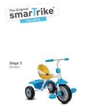 Triciclete de la 10 luni - Tricicletă Play 3 în 1 smarTrike cu cadru protector albastru-galben de la 10 luni_2