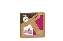 Lenjerie pătuț bebe - Cearşaf cu elastic pentru pat bebe toTs-smarTrike cu hipopotam 2 bucăţi 100% bumbac satinat roz_2