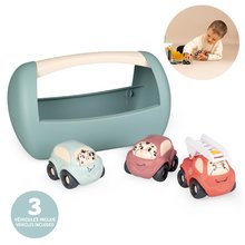 Autići - Kovčeg za alat s autićima Vehicles Little Smoby tri životinje prijevozna sredstva od 12 mjes_0