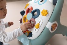 Otroški sprehajalčki - Didaktični sprehajalček in voziček Trotty Walker 3in1 Little Smoby s snemljivo ploščo in funkcijami za razvoj motorike od 12 mes_1