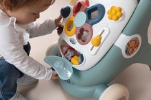 Járássegítők - Szett készségfejlesztő járássegítő és babakocsi Trotty Walker 3in1 Little és Activity Table asztalka Smoby összeilleszthető félkör tubusokkal_0