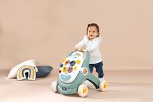 Otroški sprehajalčki - Didaktični sprehajalček in voziček Trotty Walker 3in1 Little Smoby s snemljivo ploščo in funkcijami za razvoj motorike od 12 mes_3
