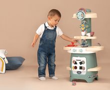 Obyčejné kuchyňky - Didaktická kuchyňka pro nejmenší Cooky Kitchen Little Smoby s kostkami a nádobím do kuchyňky od 18 měsíců_3