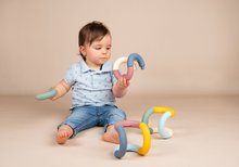 Járássegítők - Szett készségfejlesztő járássegítő és babakocsi Trotty Walker 3in1 Little és Activity Table asztalka Smoby összeilleszthető félkör tubusokkal_19