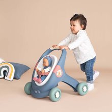 Lauflernhilfen - Didaktischer Lauflernwagen und Kinderwagen Baby Walker 3 in 1 + Babypuppe Little Smoby mit 30 cm großer Puppe und Bremssystem ab 12 Monaten_3