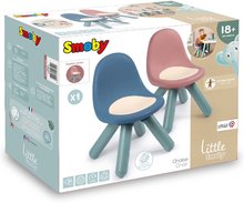 Dětský záhradní nábytek - Židle pro děti Chair Pink Little Smoby růžová s UV filtrem a nosností 50 kg výška sedáku 27 cm od 18 měsíců_1
