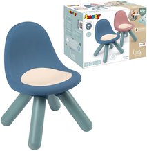 Otroško vrtno pohištvo - Stolček za otroke Chair Blue Little Smoby moder z UV filtrom in nosilnostjo 50 kg višina sedeža 27 cm od 18 mes_2