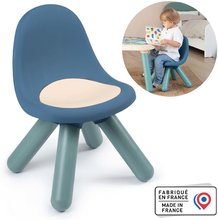 Meble ogrodowe dla dzieci - Stołek dla dzieci Chair Blue Little Smoby niebieski z filtrem UV i nośnością 50 kg wysokość siedziska 27 cm od 18 miesięcy_3