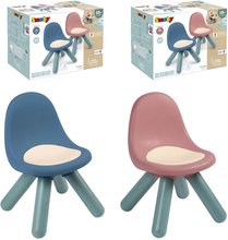 Gartenmöbel für Kinder - Stuhl für Kinder 2 Stück Chair Little Smoby blau und rosa mit UV-Filter und Belastbarkeit 50 kg Sitzhöhe 27 cm ab 18 Monaten_0