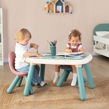 Otroško vrtno pohištvo - Stolček za otroke 2 kom Chair Little Smoby moder in rožnati z UV filtrom in nosilnostjo 50 kg višina sedeža 27 cm od 18 mes_0