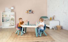Detský záhradný nábytok - Stôl pre deti Table Green Little Smoby s obrázkami zvieratiek a UV filtrom od 18 mes_2