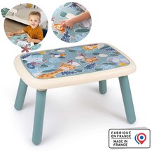 Dětský záhradní nábytek - Stůl pro děti Table Green Little Smoby s obrázky zvířátek a UV filtrem od 18 měsíců_1