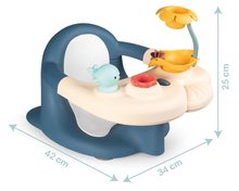 Hračky do vane - Sedátko do vaničky Baby Bath Time Little Smoby s prísavkami a vodnými hračkami od 6 mes_4