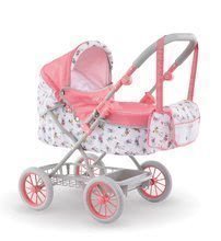 Vozički od 18. meseca - Globoki voziček Carriage Mon Grand Poupon Corolle zložljiv za 36-52 cm dojenčka po višini nastavljiv s torbo od 3 leta_0