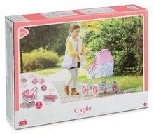 Vozički od 18. meseca - Globoki voziček Carriage Mon Grand Poupon Corolle zložljiv za 36-52 cm dojenčka po višini nastavljiv s torbo od 3 leta_18