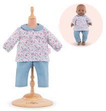Kočíky pre bábiky sety - Set kočík trojkombinácia Powder Pink 3in1 Maxi Cosi & Quinny Smoby a bábika Corolle so šatôčkami a kabátikom_0