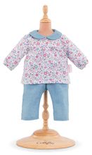 Îmbrăcăminte pentru păpuși - Set de hăinuță Blouse flower&pants Mon Grand Poupon Corolle pentru păpușa de jucărie de 36 cm de la 24 de luni_1