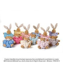 Plyšové zajace - Plyšový zajačik Plume-Mini Chubbies Kaloo 12 cm v darčekovom balení pre najmenších modrý_0