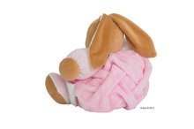 Hračky pre bábätká - Plyšový zajačik Plume-Patchwork Pink Rabbit Kaloo s hrkálkou 30 cm v darčekovom balení pre najmenších ružový_0
