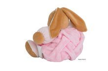 Za dojenčke - Plišasti zajček Plume-Patchwork Pink Rabbit Kaloo z ropotuljico 30 cm v darilni embalaži za najmlajše rožnat_0