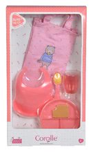 Dodatki za punčke in dojenčke - Jedilni set s torbo in slinčkom Meal Set Mon Grand Poupon Corolle z dodatki za 36-42 cm dojenčka od 24 mes_7
