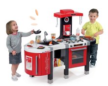 Kuhinje za djecu setovi - SMOBY 311201-2 crvena kuhinja Tefal French Touch Mjehurići sa šumom i ledom+trgovina Supermarket i elektronska kasa _9