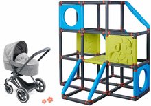 Set cărucior pliabil și cățărătoare Cybex Landau 3în1 Priam Corolle cu pereți de cățărat cu 3 etaje Frame Kraxxl