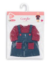 Oblečení pro panenky - Oblečení Dress Striped Mon Grand Poupon Corolle pro 36 cm panenku od 24 měs_1
