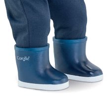 Oblačila za punčke - Čevlji škorenjčki modri Rain Boots Mon Grand Poupon Corolle za 36 cm dojenčka od 3 leta_0