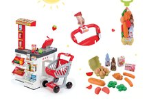 Kinderladen-Sets - Set Laden Market Smoby mit elektronischer Kasse und Lebensmittel im Netz Bubble Cook_8