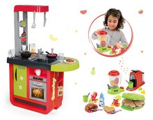Kuchnia dla dzieci zestawy - Zestaw kuchni Cherry Special Smoby z dźwiękami oraz stojak na lody z gofrownicą, mikserem i ekspresem do kawy_19